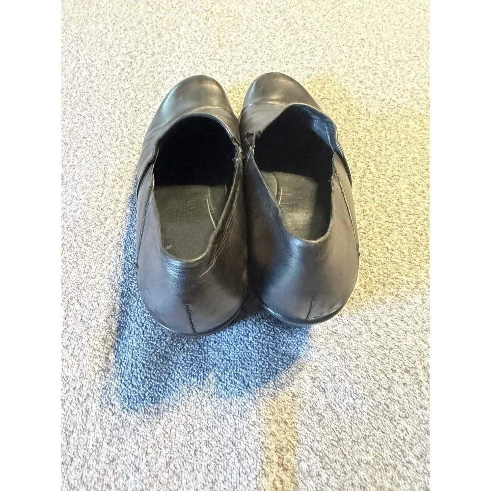 Dansko Shoe Wedge Rosaline Leather Slip On Heels Dress Black Women's EU Size 42